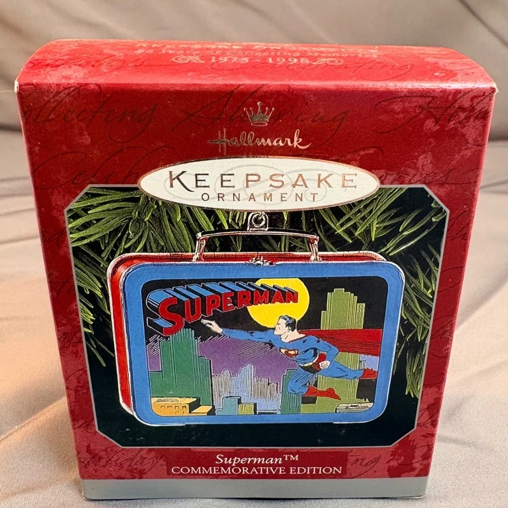 Hallmark Keepsake 1998 Superman Action Comics No 1 Tin Lunch Box Ornament